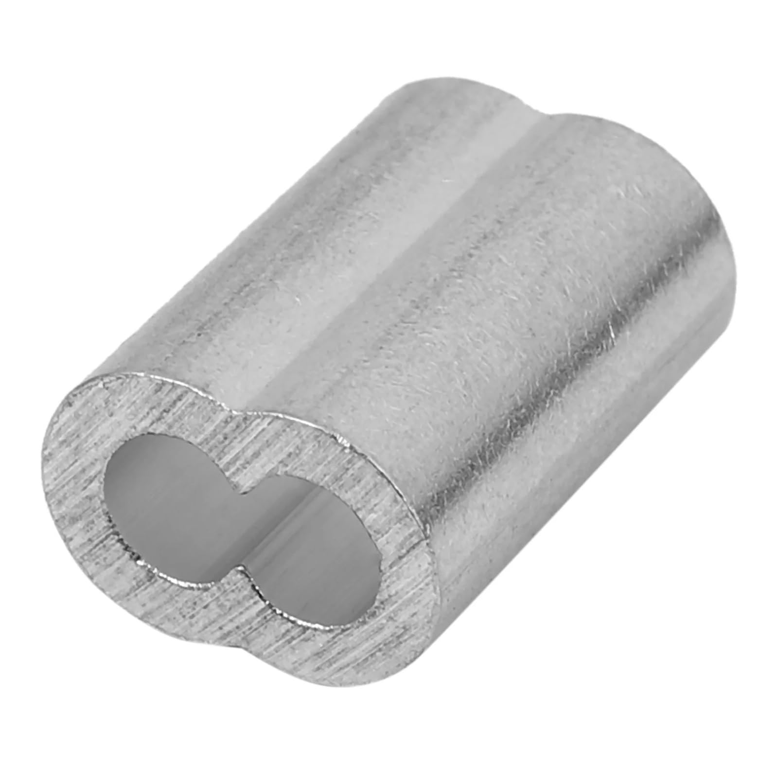 Puntali, Manicotti a crimpare for cavi 500 pz Puntali for filo a doppio foro Fermacavi in ​​alluminio Clip for fibbia for fune