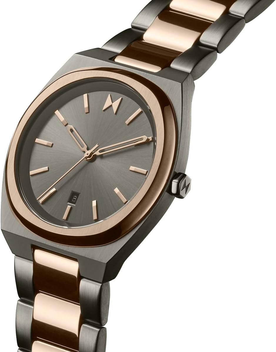 MVMT Odyssey II Men’s Calendar Watch, Quartz 3-Hand, 40mm, Stainless Steel Bracelet, 50M Water Resistant – Gift for Him