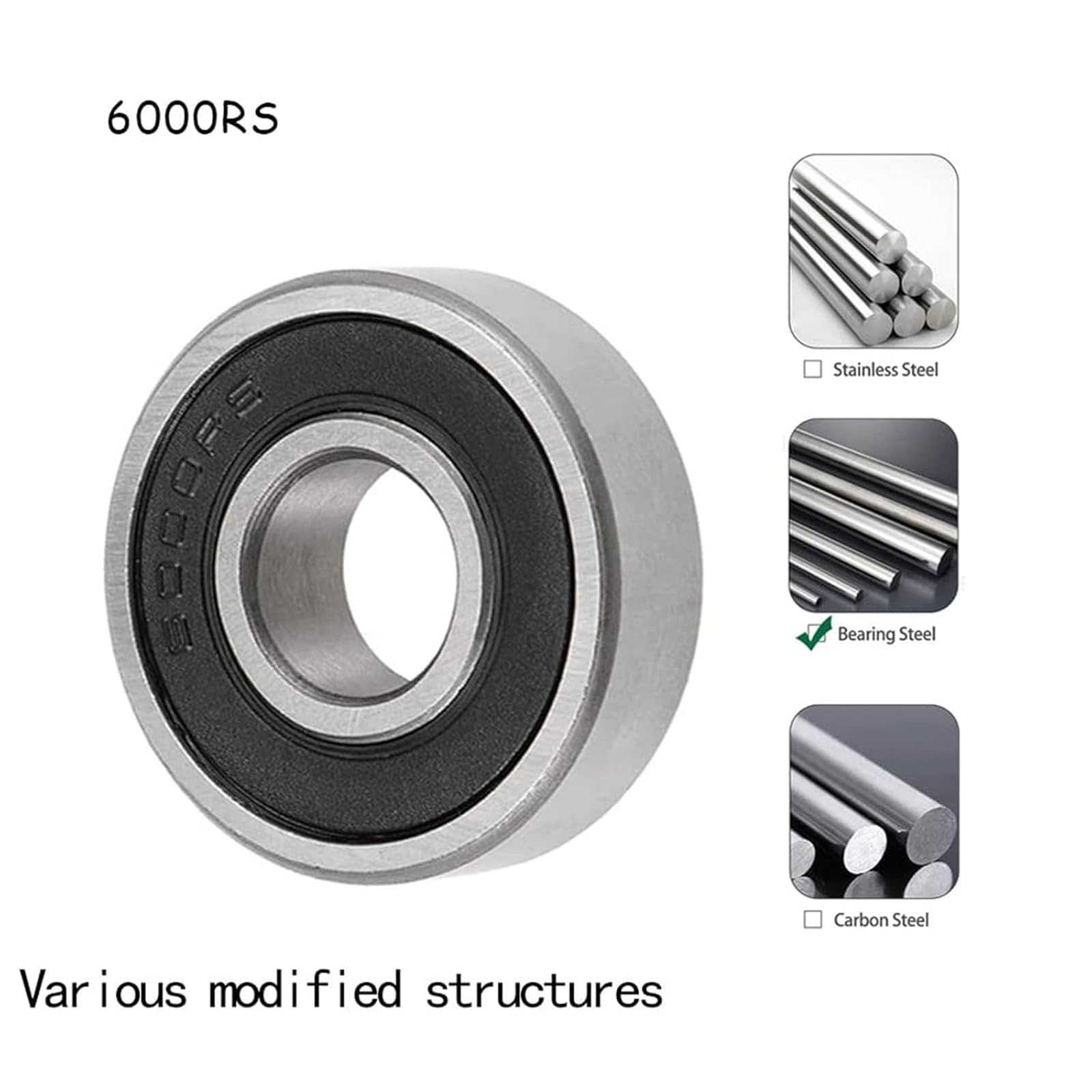 10 Stück 6000-2RS Kugellager 10x26x8 Mm – Doppelt Gedichtet, Für 3D-Drucker, Motoren & DIY-Projekte
