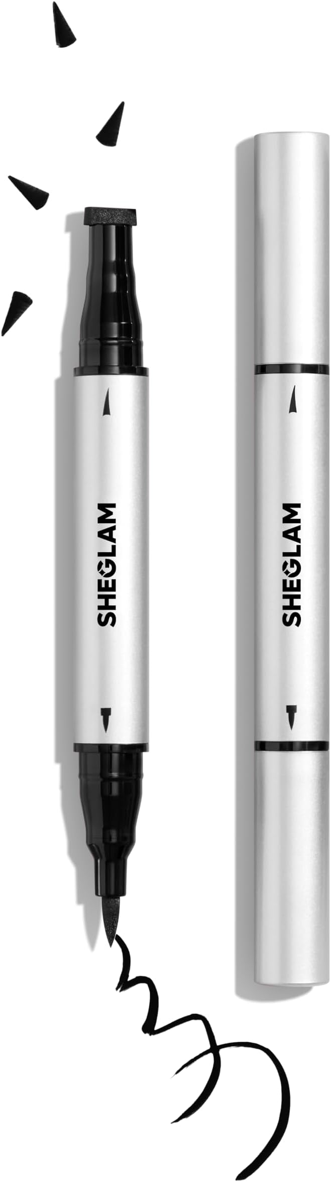 Black Liquid Eyeliner Pen with Wing Stamp Long Lasting Waterproof Eye Liner Makeup