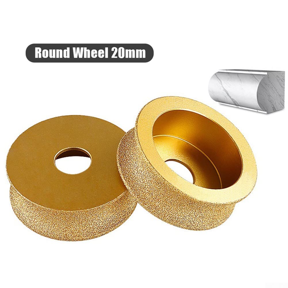 Muelas abrasivas radiales, Disco de diamante 75 mm (3 pulgadas) for amoladora angular, disponible en varios grosores for piedra, mármol, granito y cuarzo(20mm)