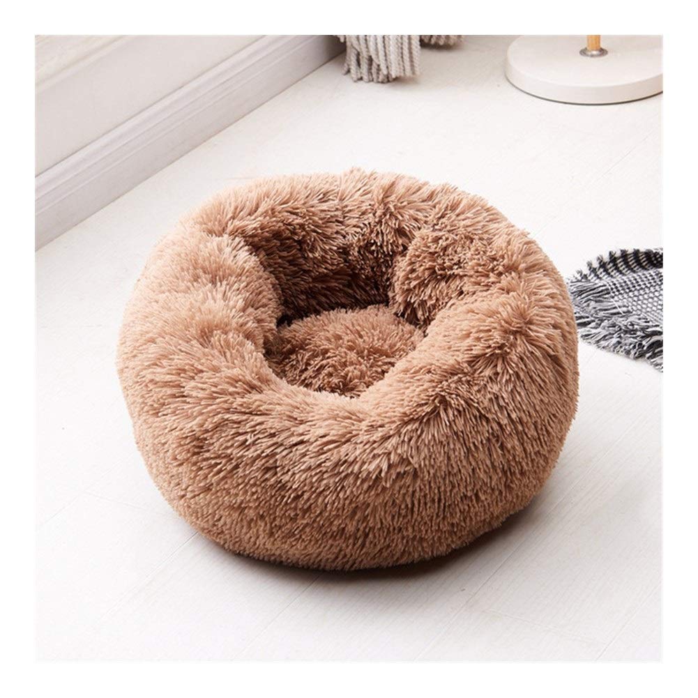 Nid douillet pour chat rond chaud peluche petit chien XS