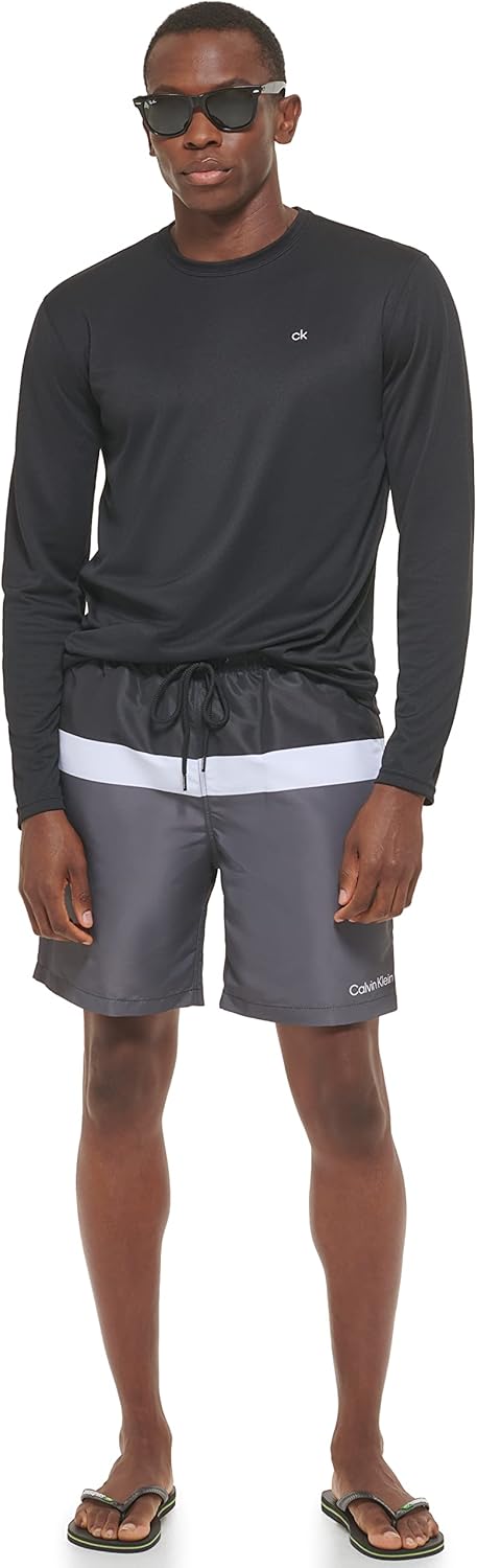 Calvin Klein Mens Standard Light Weight Quick Dry Long Sleeve 40+ UPF Protection Active Top - Image 4