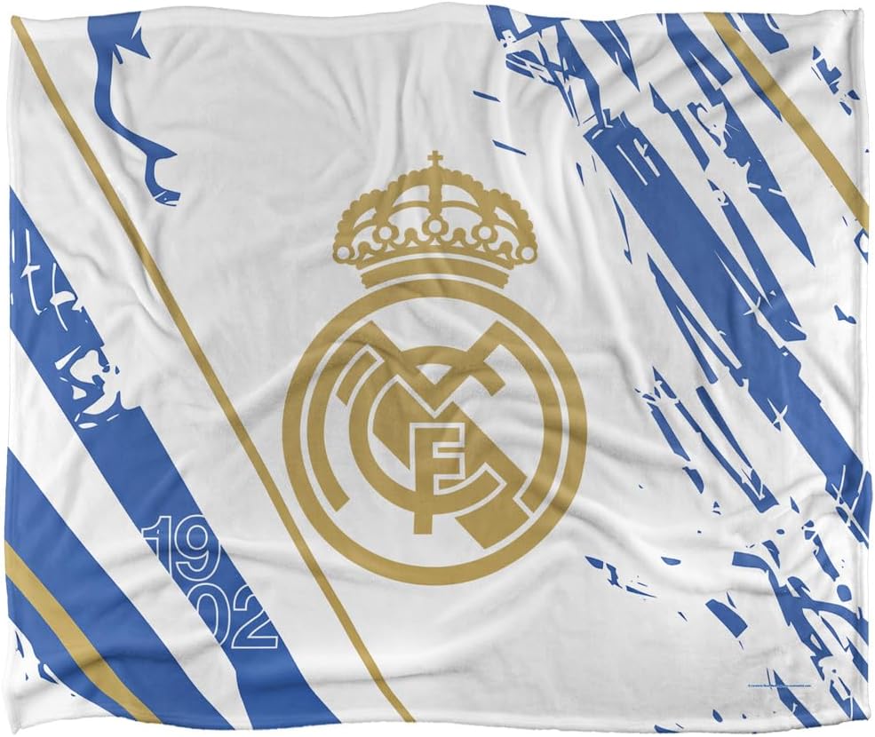 LOGOVISION Real Madrid Golden Logo 1902 Silky Touch Super Soft Throw Blanket 50"x60"