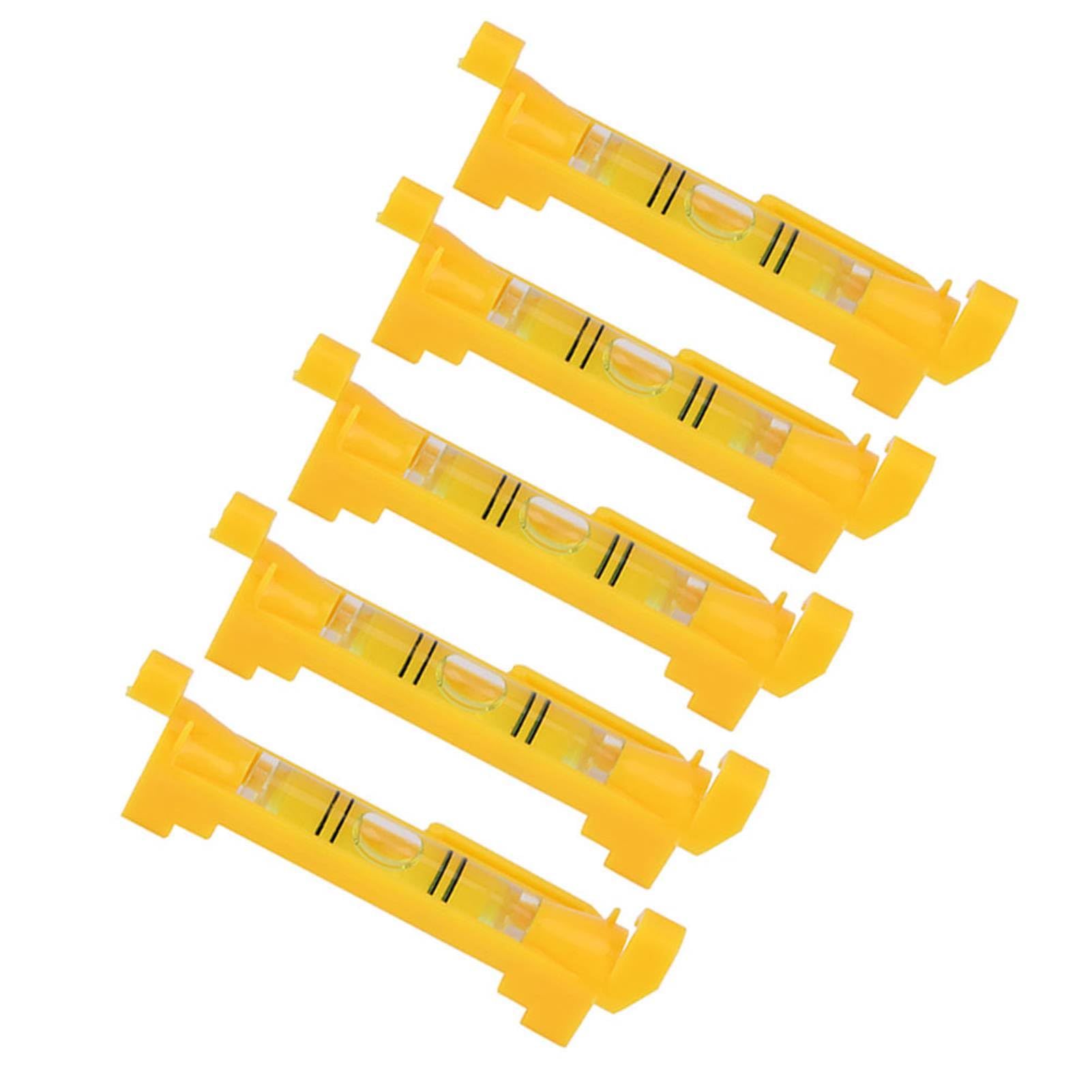 High 5pcs Mini Rope Bubble Level for Accurate Bricklaying and Plumbing - Acrylic and ABS Material Hanging Line Level