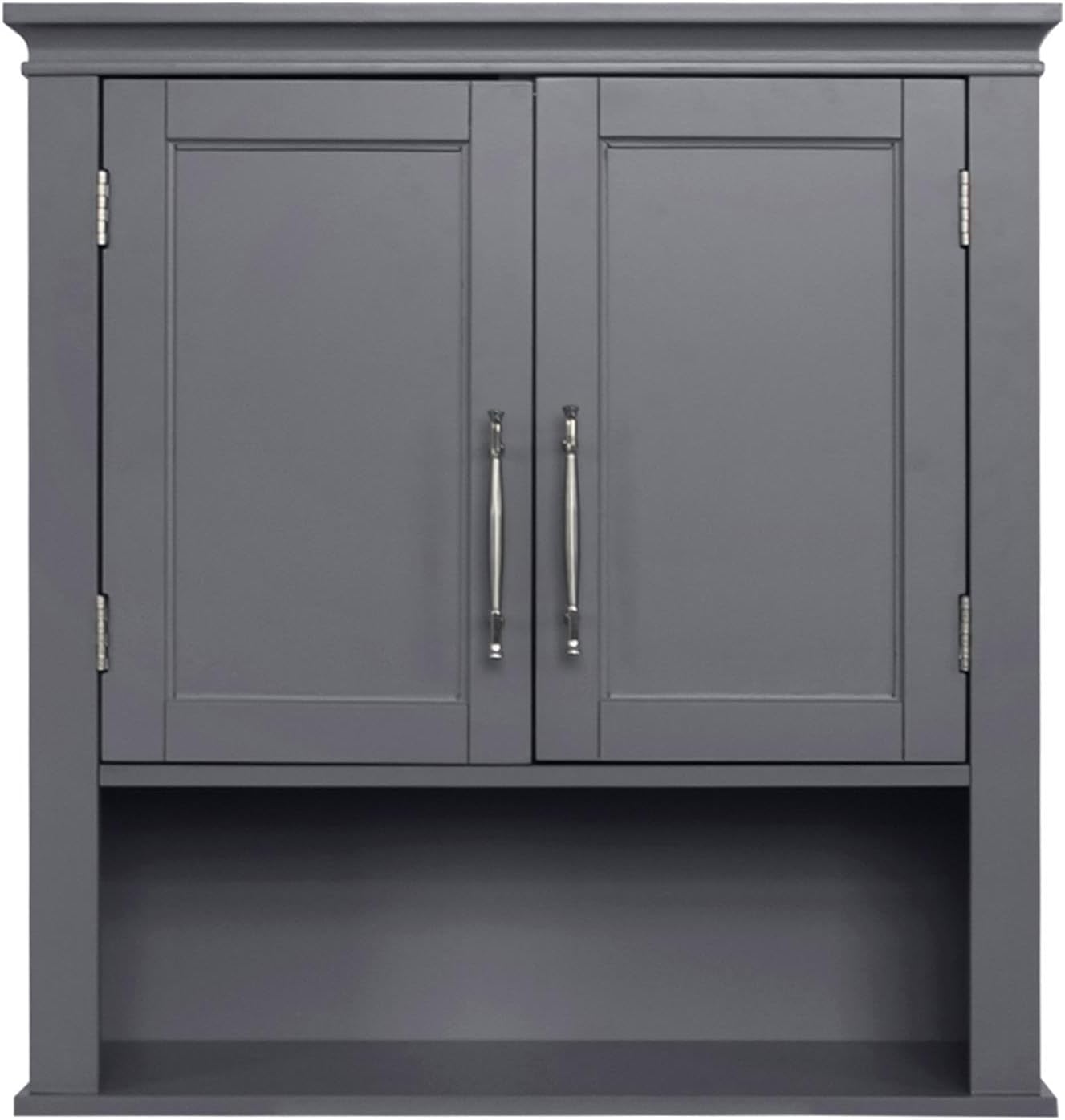Amazon.com: Flymatic Premium Grey Wall Cabinet with Double Door Access ...