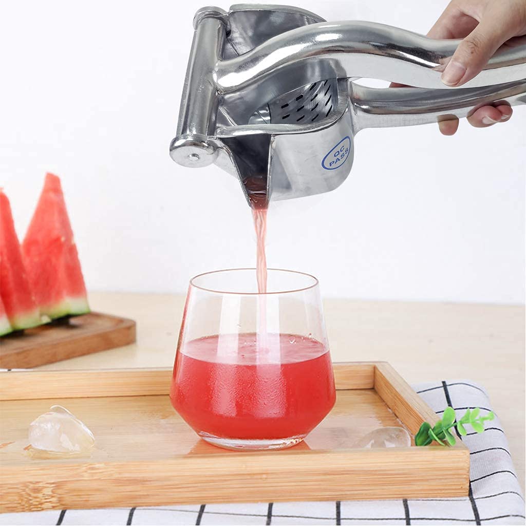 Toshionics Fruit Squeezer Stainless Steel Manual Orange Juice Squeezer Handheld Citrus Fruit Presser Hand Juicer Press for Pomegranate
