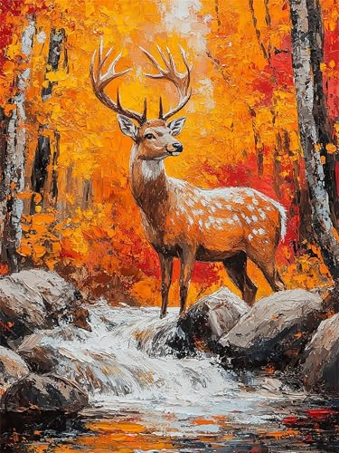 Peinture numéro animal de cerf à offrir pour un loisir créatif