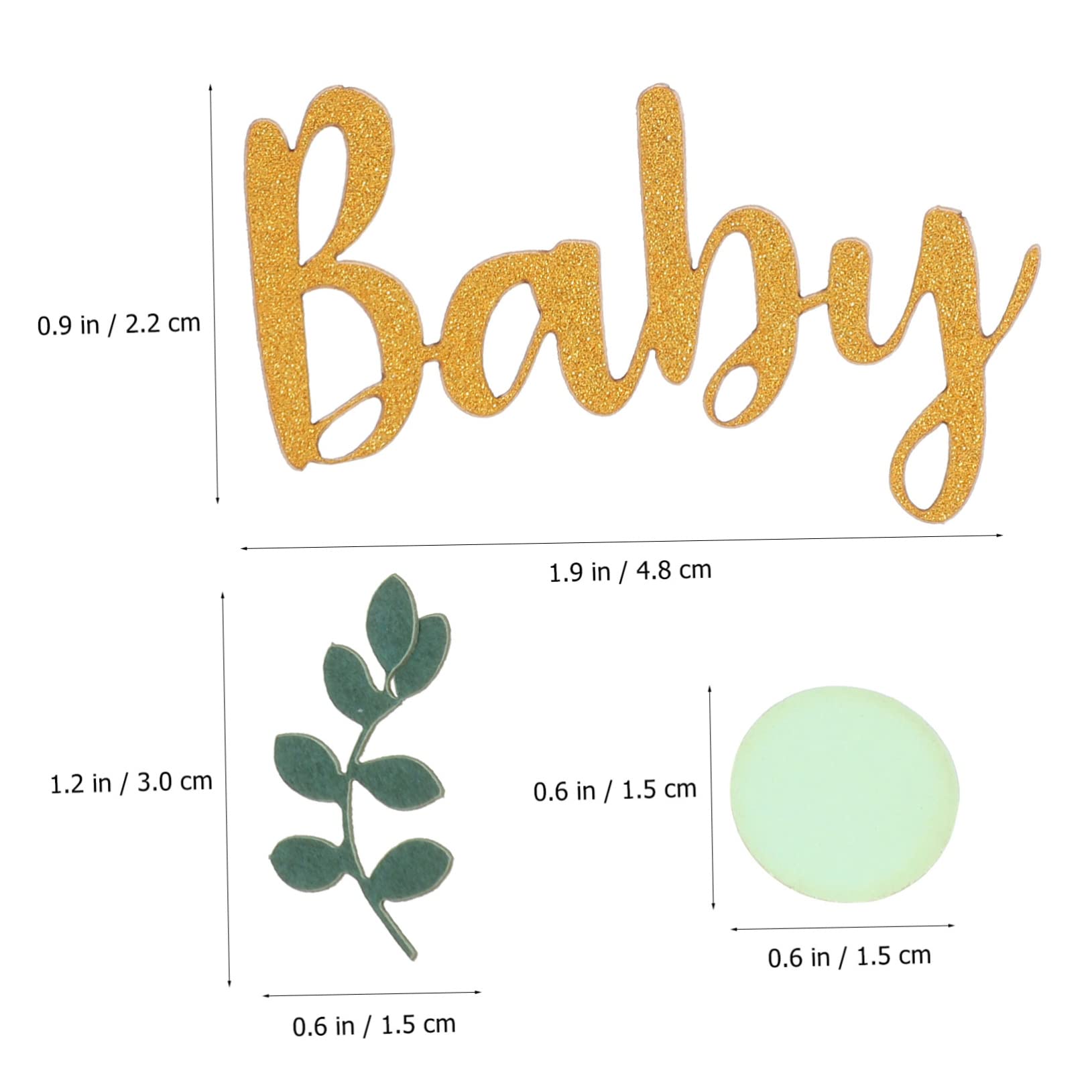 Alipis 10sätze Babyparty Konfetti Dekorationen Buchstaben Blättern Und Kreisen Tischstreu-deko Für Unvergessliche Feiern Und Festliche Atmosphäre
