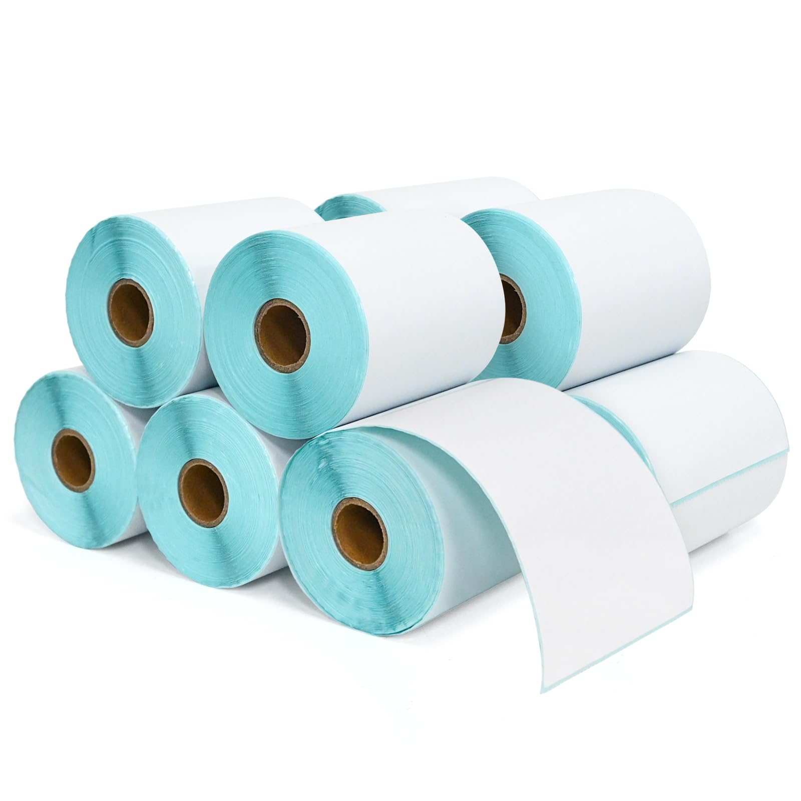 L LIKED 10 Rolls 4" x 6" Thermal Labels with 250 Labels/Roll - Compatible Zebra & Rollo Printer Blank Direct Thermal Shipping Labels