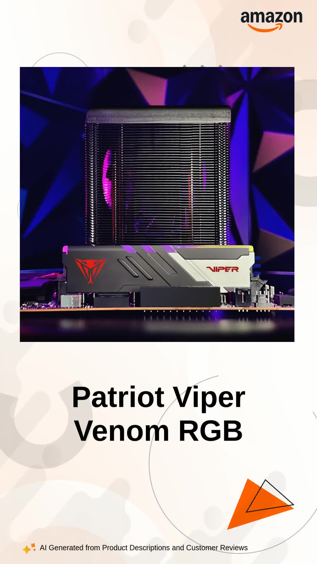 Patriot Memory Viper Venom RGB DDR5 32GB Desktop Gaming Memory Kit