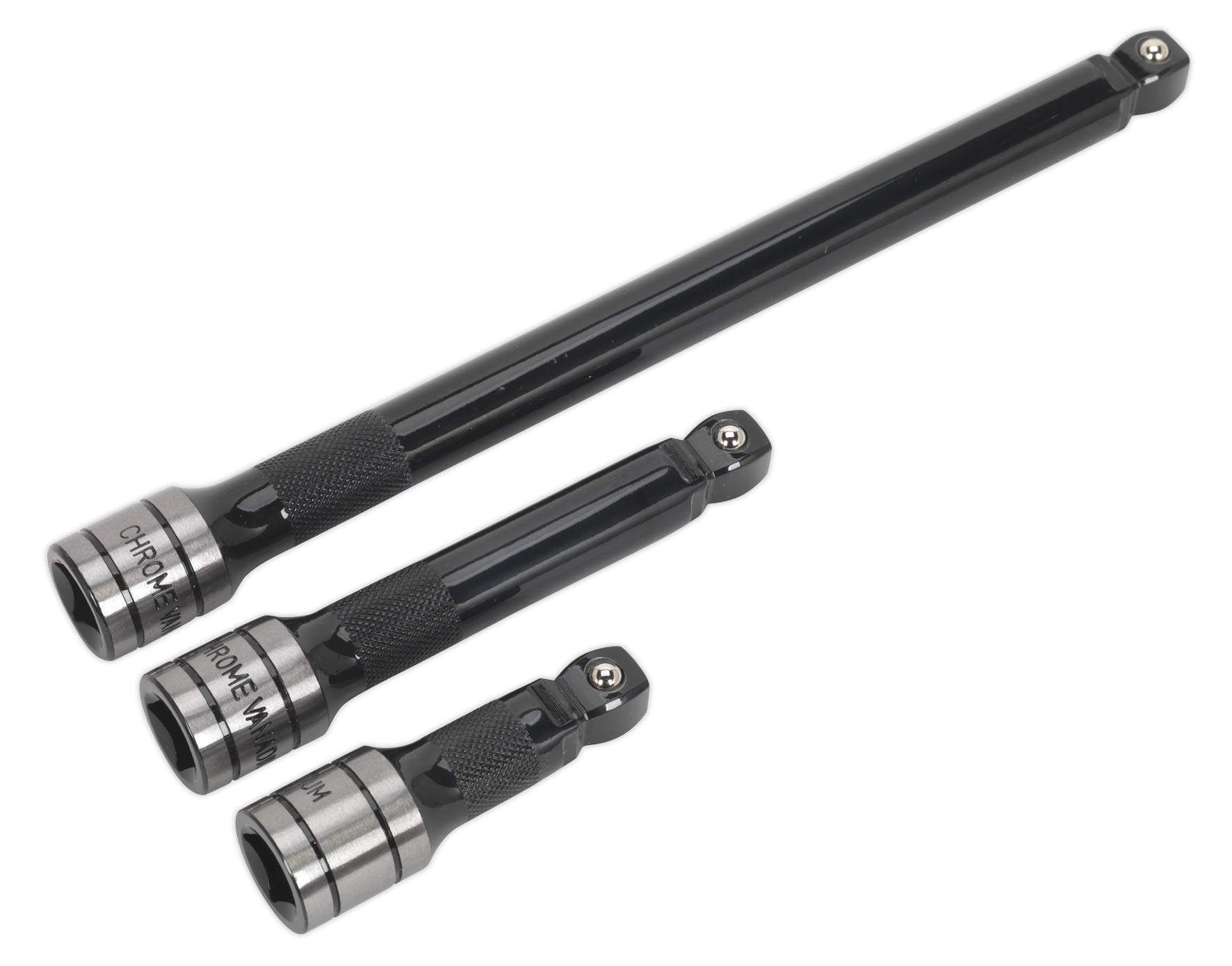 Sealey Wobble/rigid Extension Bar Set 3Pc 1/2"sq Drive Black Series Ak7692 from B&Q