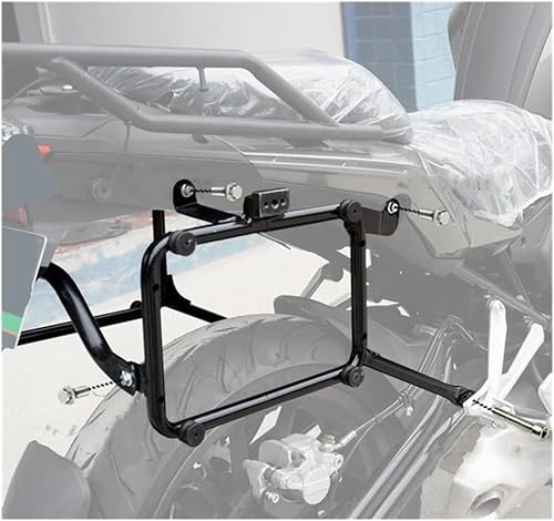 Miniatura 3 de Soporte de equipaje trasero para motocicleta Benelli TRK251 TRK 251 Portador motocicleta lado trasero cajas de equipaje cajas de montaje soportes