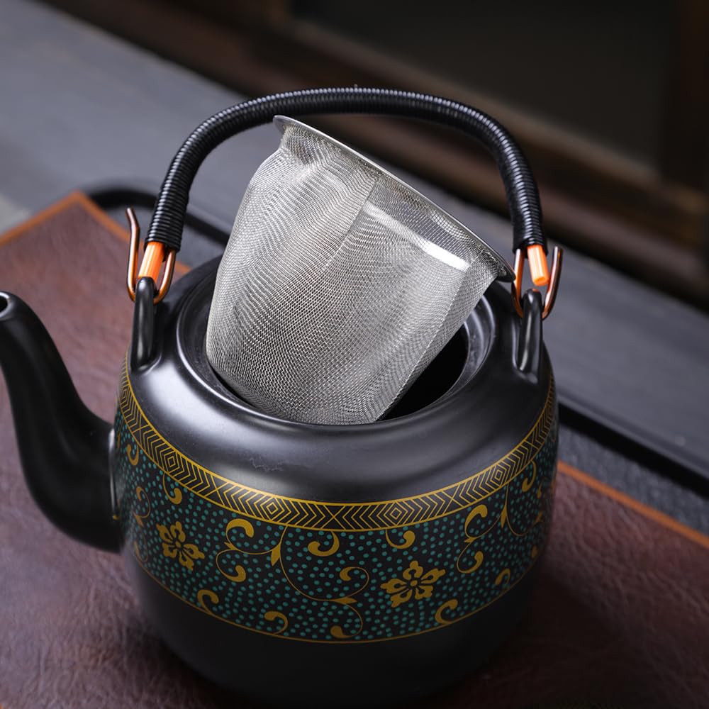 Japanese tea set, 750ml/25.3oz porcelain tea set (with 1 teapot, 6