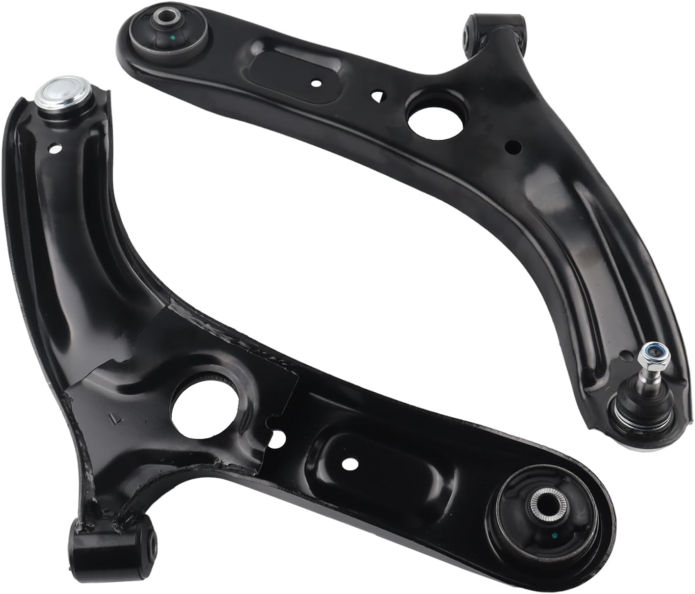 2 x Front Lower Control Arm w/Ball Joint & Bushing Fit For 2014-2018 Kia Forte,2014-2017 Forte Koup,2014-2018 Forte5,Replace 526-649 526-650
