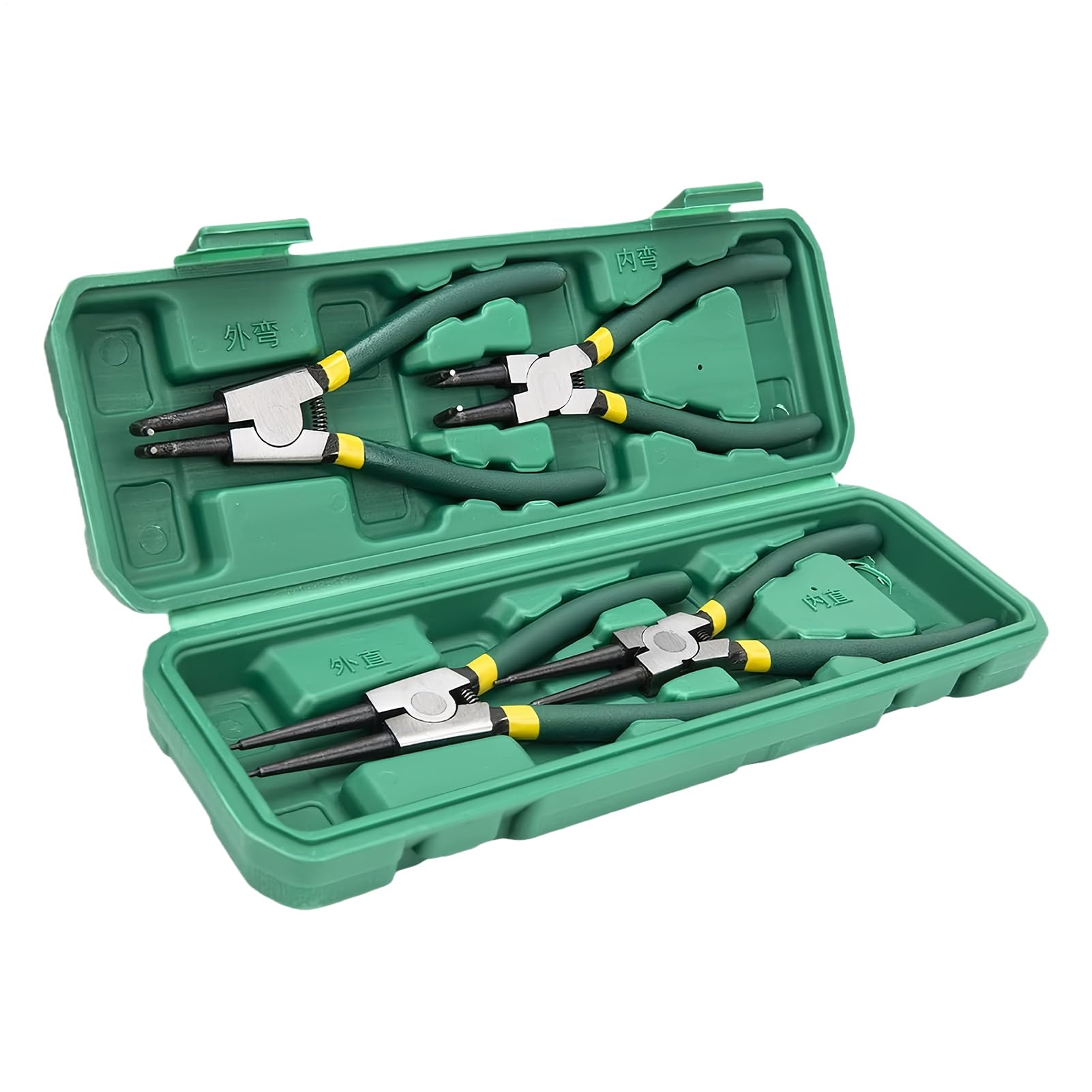 Abrazadera de mano de precisión compacta para circlips internos y externos de motor