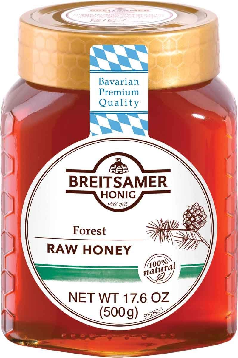 BreitsamerHonig Forest Raw Honey, 17.6 oz - PACK OF 3