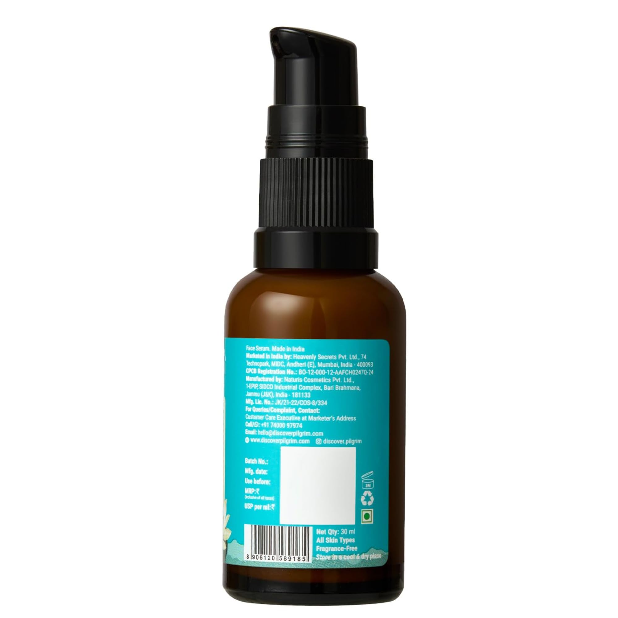 Pilgrim 2% Kojic Acid Serum for face (30 ml) with 1% Alpha Arbutin & Korean White Lotus For Acne & Darks spots| Anti-pigmentation Face Serum For Men & Women | For All Skin Types