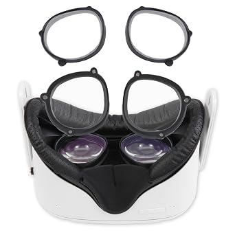 VR Anti-Blue Light Glasses for Oculus/Meta Quest 2/Quest 3s Come with a Magnetic Alloy Frame and Anti-Blue Light Lens Accessories