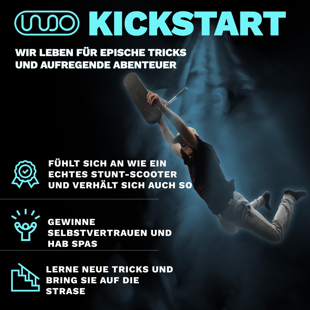 The Indo Trick Scooter - Stunt Scooter for Teens, Kids and Adults - Trampoline Scooter to Practice Pro Scooter Tricks - Indoors and Outdoors Scooter - Professionals and Beginners