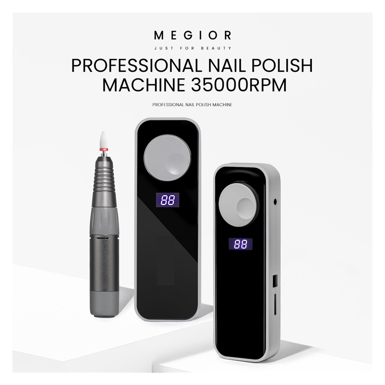35000 obr./min elektryczna wiertarka do paznokci z zestawem noży Manicur Machin Manicure frezarka Salon sprzęt