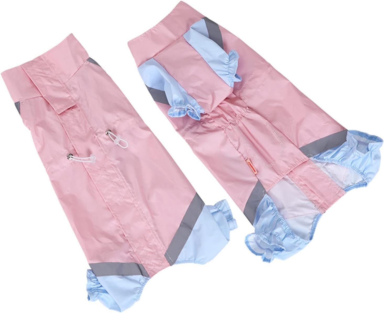 Dog Raincoats Pet Cat Dog Raincoat Hooded Clothes Waterproof Rain Jumpsuit for Big Medium Small Dogs Golden Outdoor Clothes (Size : Small)