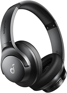 soundcore by Anker Q20i kabelloser Bluetooth Over-Ear-Kopfhörer mit Hybrid Active Noise Cancelling, 40h Spielzeit im ANC-Modus, Hi-Res Audio, tiefer Bass, Personalisierung per App