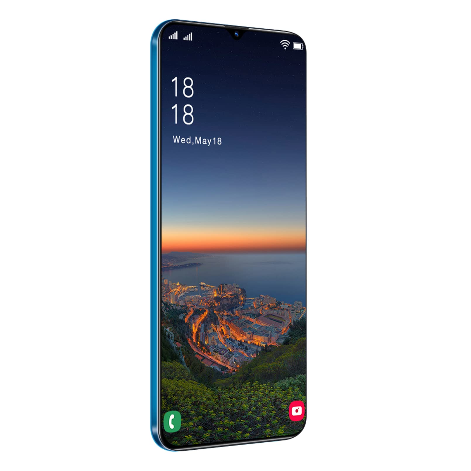 6.7 Inch Full HD Display Smartphone with Dual Two Camera, Android 11.0,SIM-Free Mobile Phone, 6800 mAh Large Battery,Blue