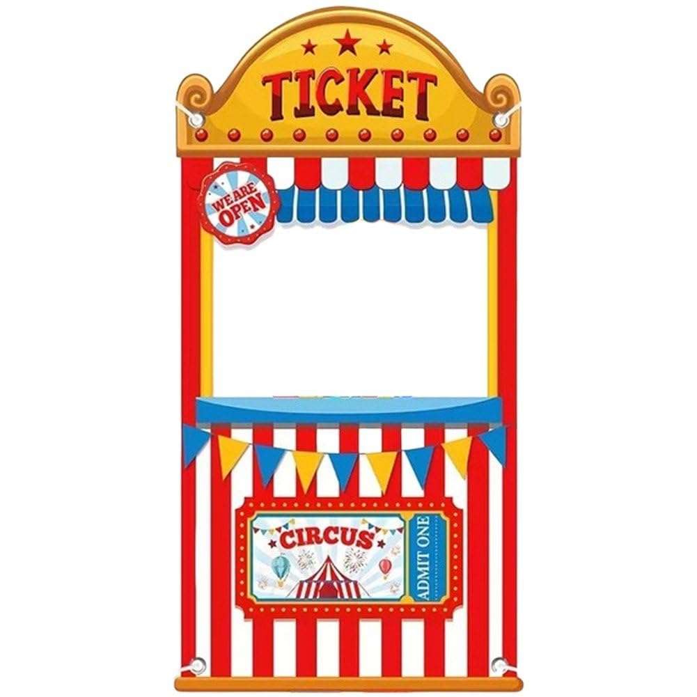 Hrippy Circus Carnival Photo Prop, Selfie Frame and Backdrop for Themed Party and Scene Arrangement