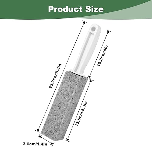 Miniatura 2 de Yolev Paquete de 12 piedras pómez para inodoro con asa, limpiador de cuencos de piedra pómez para limpieza de inodoros, bañeras, parrillas,