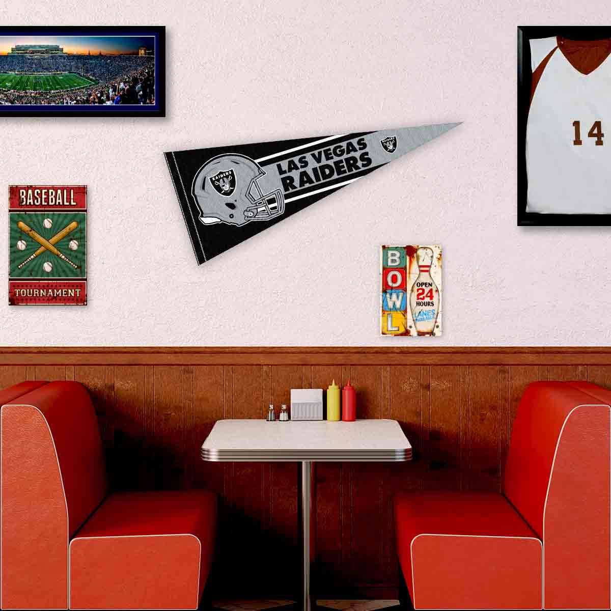 Gagliardetto Da Parete WinCraft Las Vegas Raiders - 30,5 X 76,2 Cm, Ufficiale NFL