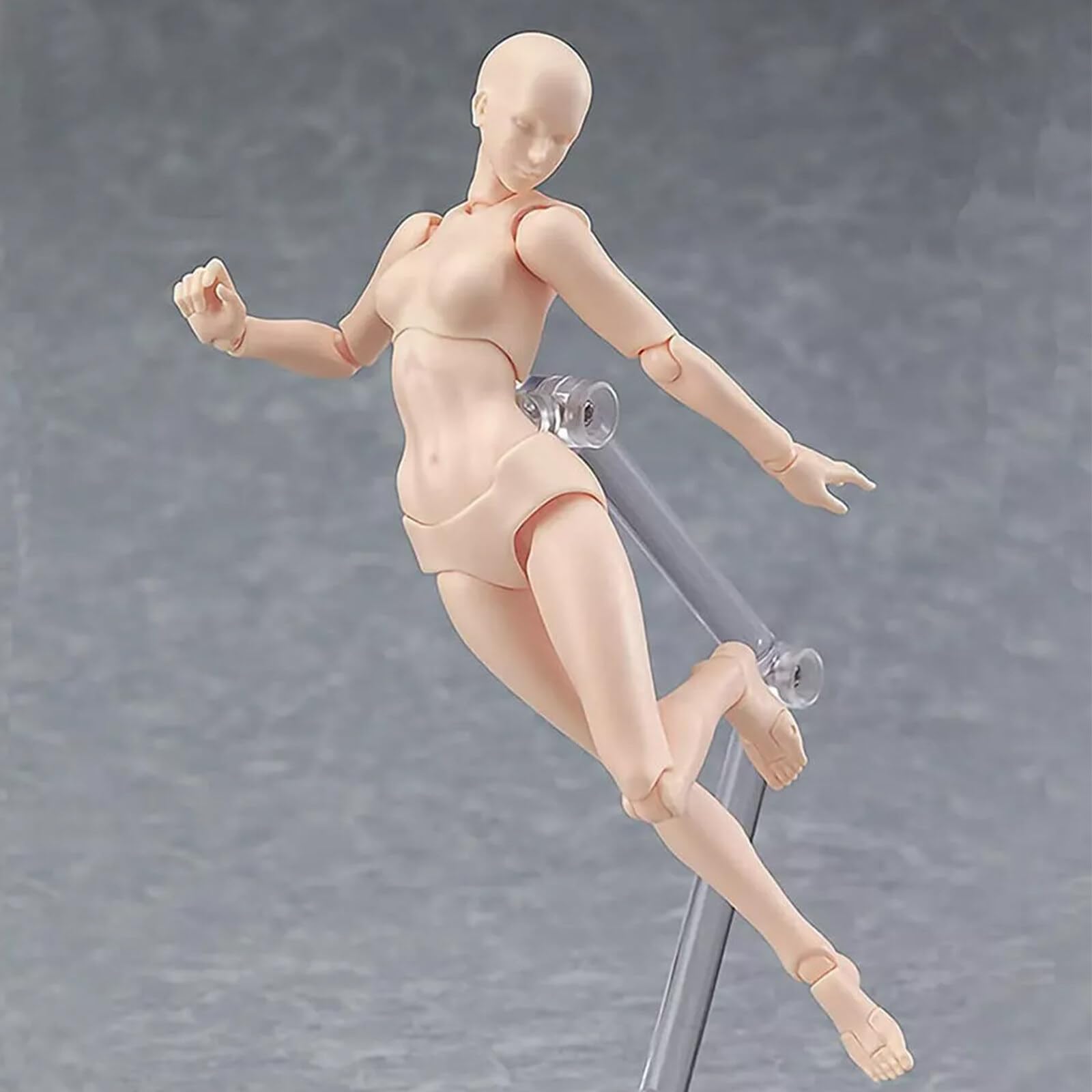 Esenlong Artikulierte Schaufensterpuppe Gliederpuppe Männlich Weiblich Menschlicher Körper - Modell mit Ständer Flexible Manikin Puppe Klein mit Gelenken - Kunstfigur zum Malen und Zeichnen