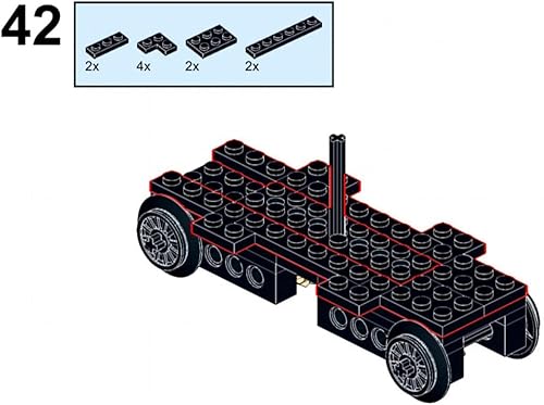 Miniatura 7 de LOCHE Bloques de construcción de tren, juego de tren de locomotora clásica SD40T-2, kit de construcción de tren MOC-112386 compatible con Lego