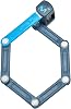 ABUS Bordo Lite 6055C Folding Lock with Combination Code Extra Light Combination Lock Made of Special Steel ABUS Security Level 7 60 cm Black/Blue