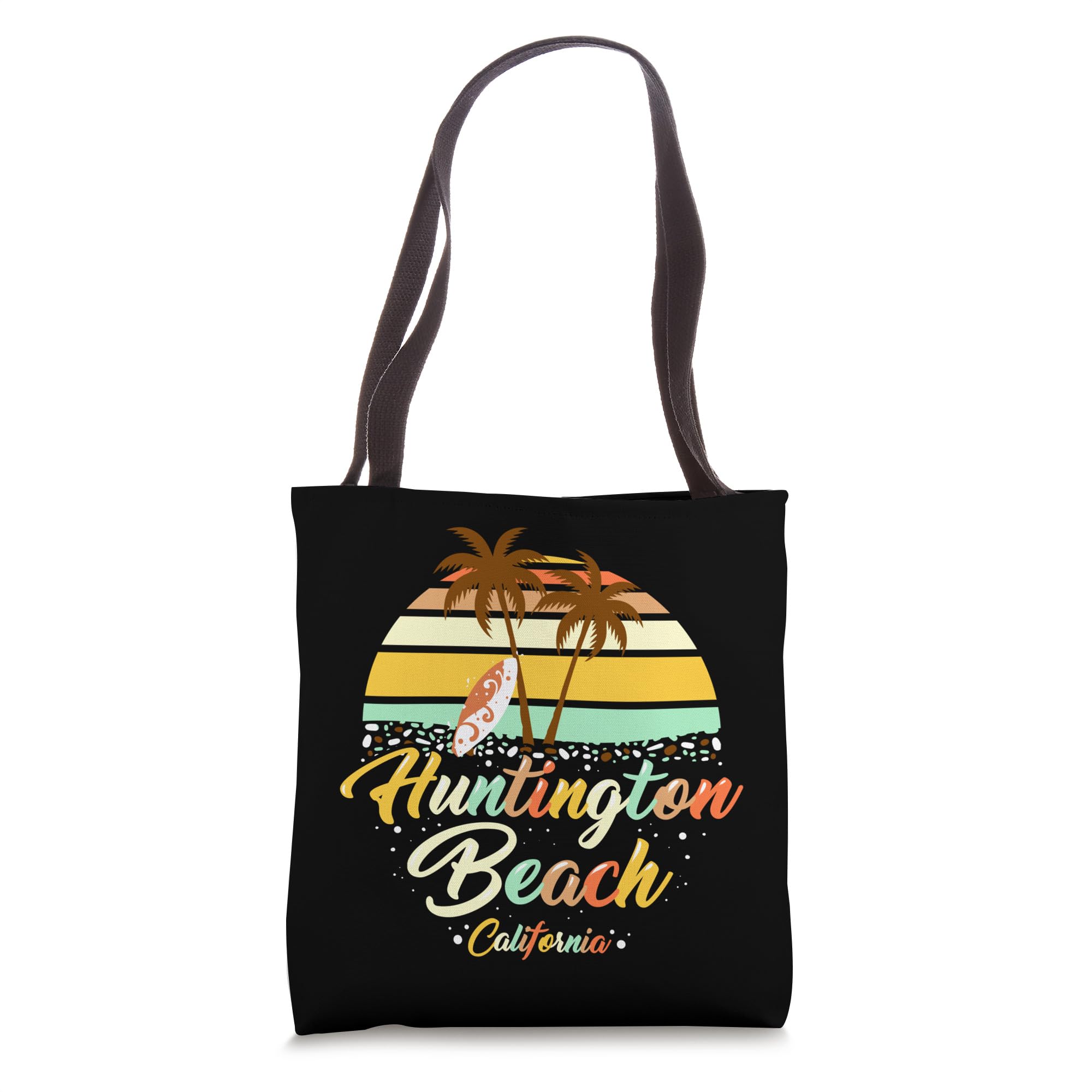 Vintage Huntington Beach California Surfing Retro Surf Gift Tote Bag