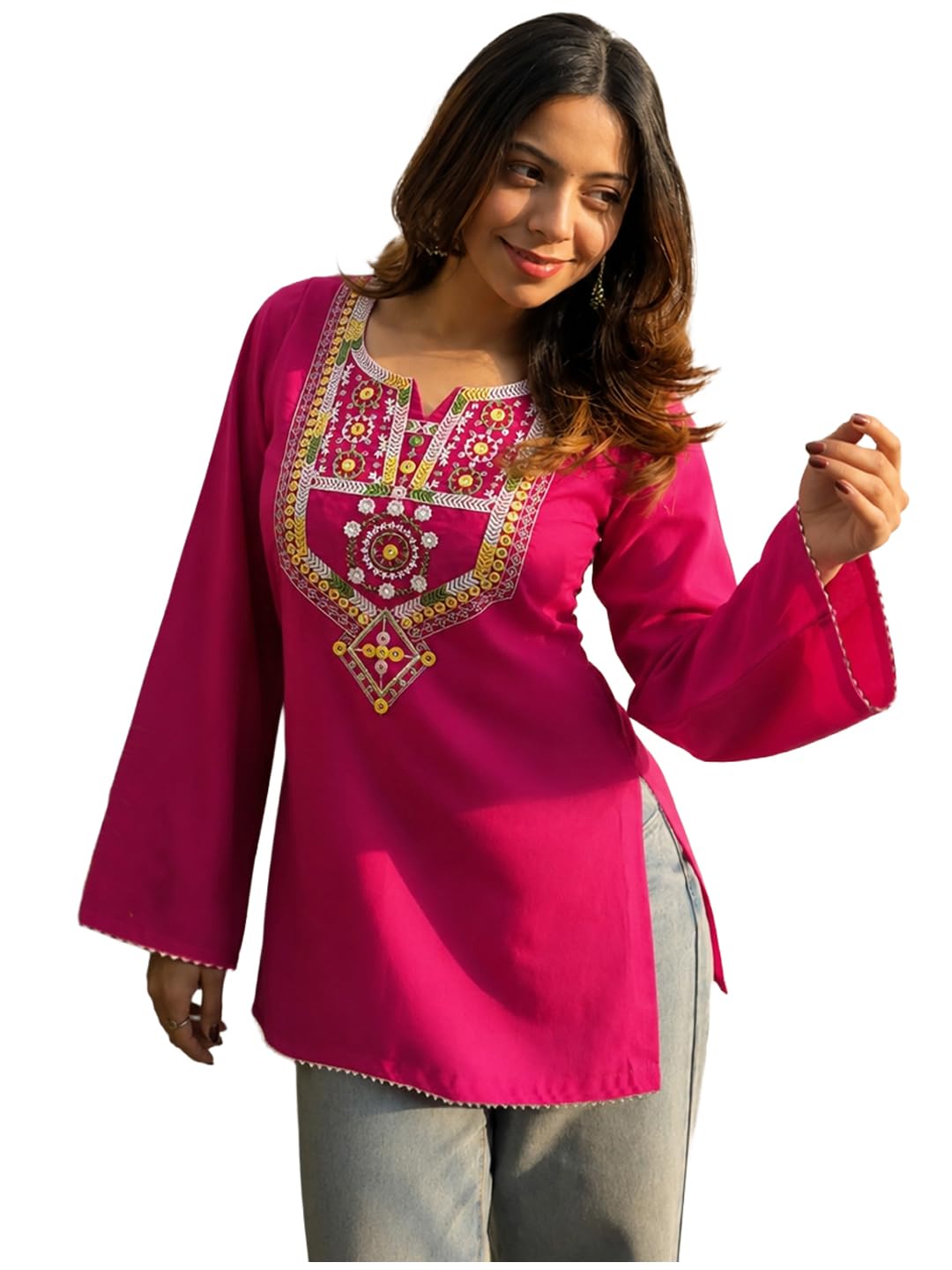 Cotton Short Kurti for Women | Stylish Kurti | Short Kurti Top | Casual Kurta for Women | Comfortable Cotton Kurtis for Womens-image-25