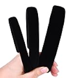 Etercycle Black Headband, 3 Different Width Thick Headbands for Women, Velvet Sponge Hairband Soft Vintage Hair Bands Padded Head Bands Hair Accessories