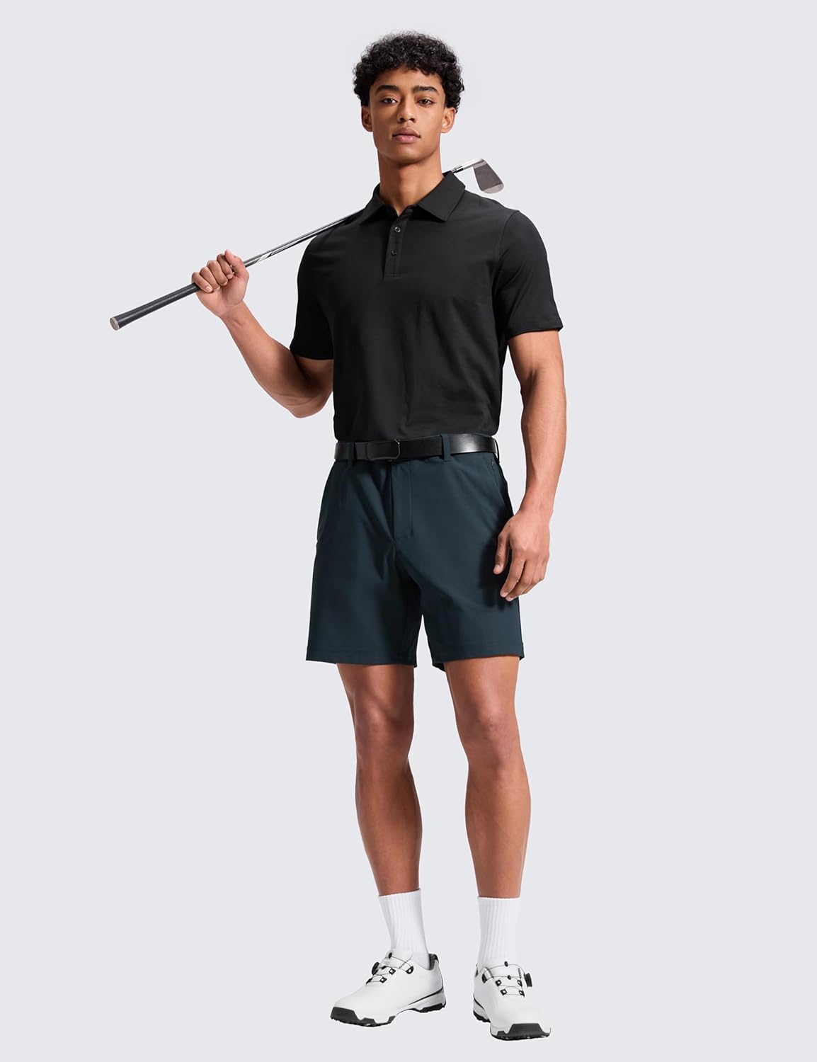 CRZ YOGA Men's All Day Comfy Golf Shorts - 7"/9" Stretch Lightweight Flat Front for Casual Work with Pockets