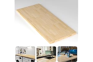 Unfinished Durable 1.5" Birch Solid Hardwood Butcher Block Counter Top