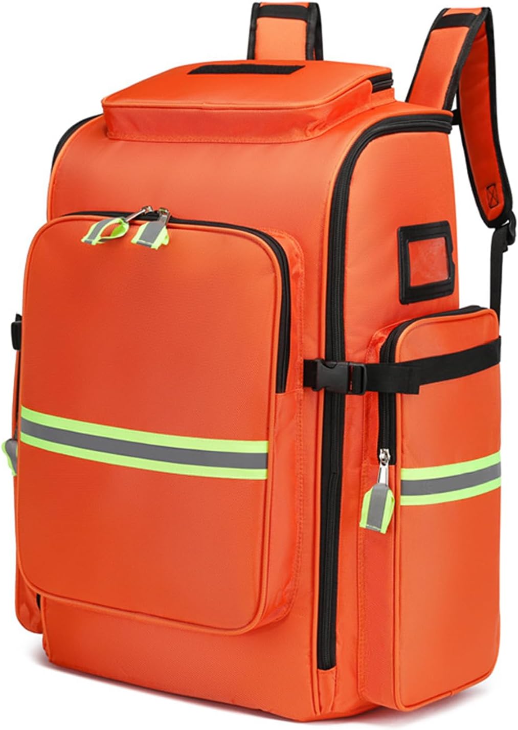 First Aid Backpack Empty,First Responder Bag,Multiple Compartment,Empty First Aid Bag with Dividers for Home, Car, Travel, Camping, Truck, Hiking(Orange,60 * 40 * 30cm)
