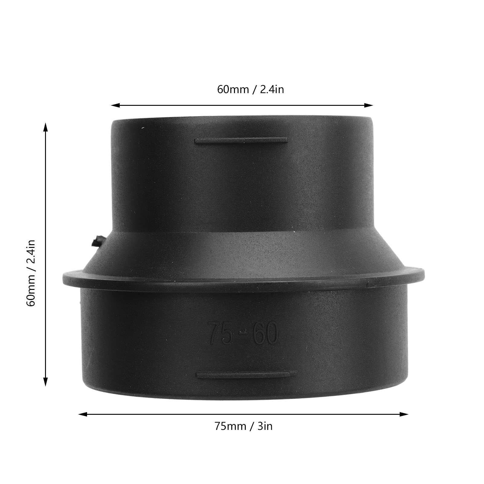 Adattatore Tubo Per Riscaldatore Parcheggio Webasto - Da 60 A 75mm, In ABS Resistente - Connettore Per Condotta Aria Calda - Foto 3