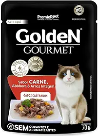 GoldeN Gourmet Gatos Castrados sabor Carne 70g