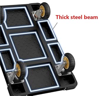 Amazon.com: Heavy Duty Platform Truck Flat Cart Hand Trucks