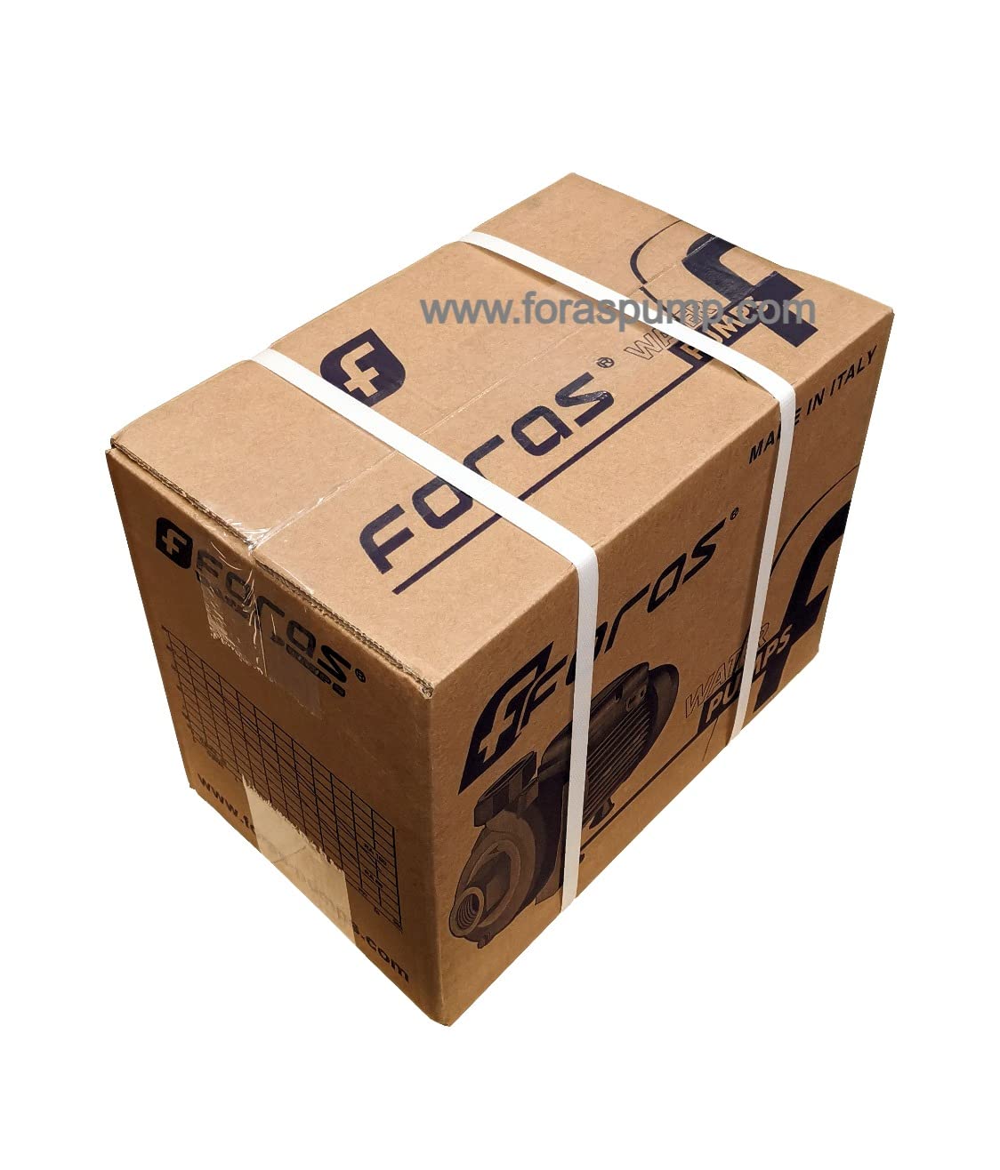 FORAS Bomba centrífuga RA102 de 230 V – 1,14 kW – Bomba de alto rendimiento – 280 l/min, altura de extracción de 20,5 m – Flujo alto de 1,5 pulgadas con impulsor abierto (sólidos de 10 mm) para