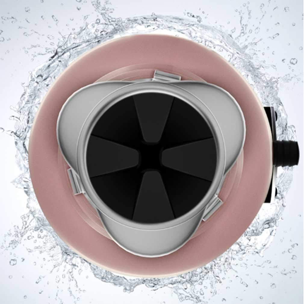 Durable Broyeur de déchets Alimentaires Broyeur dissipateur Thermique dissipateur Thermique de déchets organiques pour Maison sous évier Cuisine, Pink