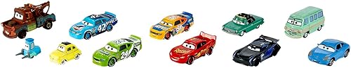 Miniatura 4 de Disney Pixar Cars - Mini corredores fundidos a presión paquete de 10 vehículos juguetes de auto de carreras en miniatura para carreras juguetes de