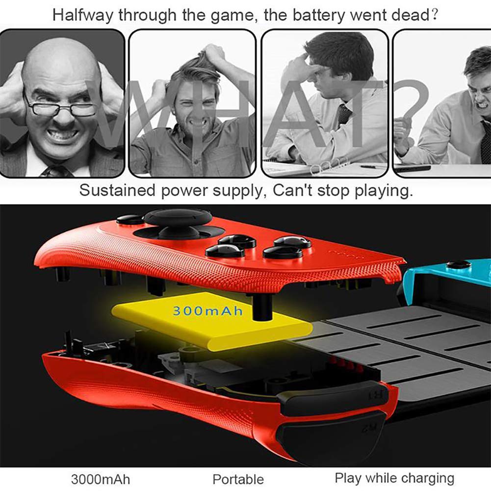 Yanghao Juego de Bluetooth Wireless Gamepad telescópica, En Incorporado 300mAh Batería de Litio para Andorid 3.0 + / Windows/iOS