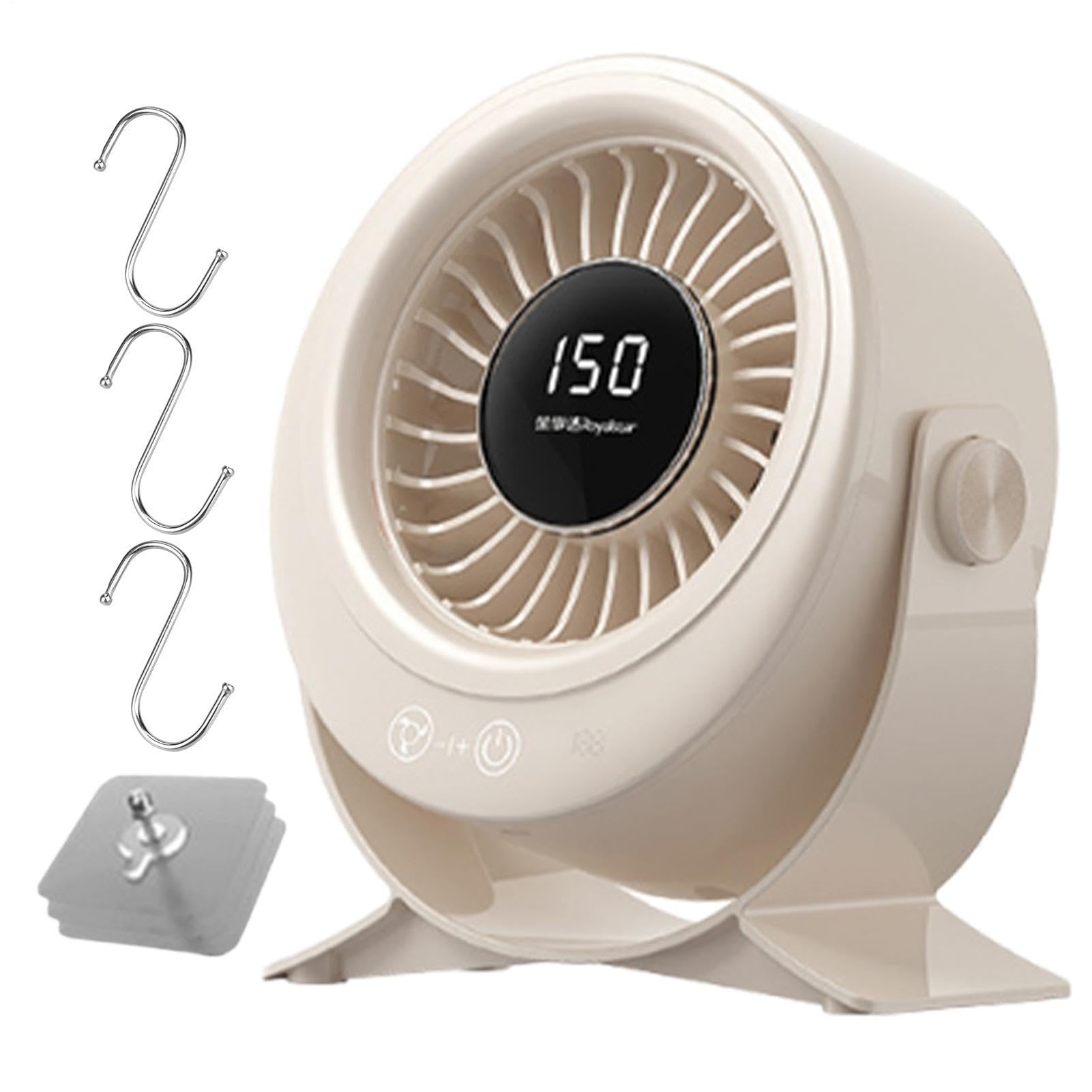Ventilateur mural rechargeable et de bureau silencieux pour chambre d'étudiant
