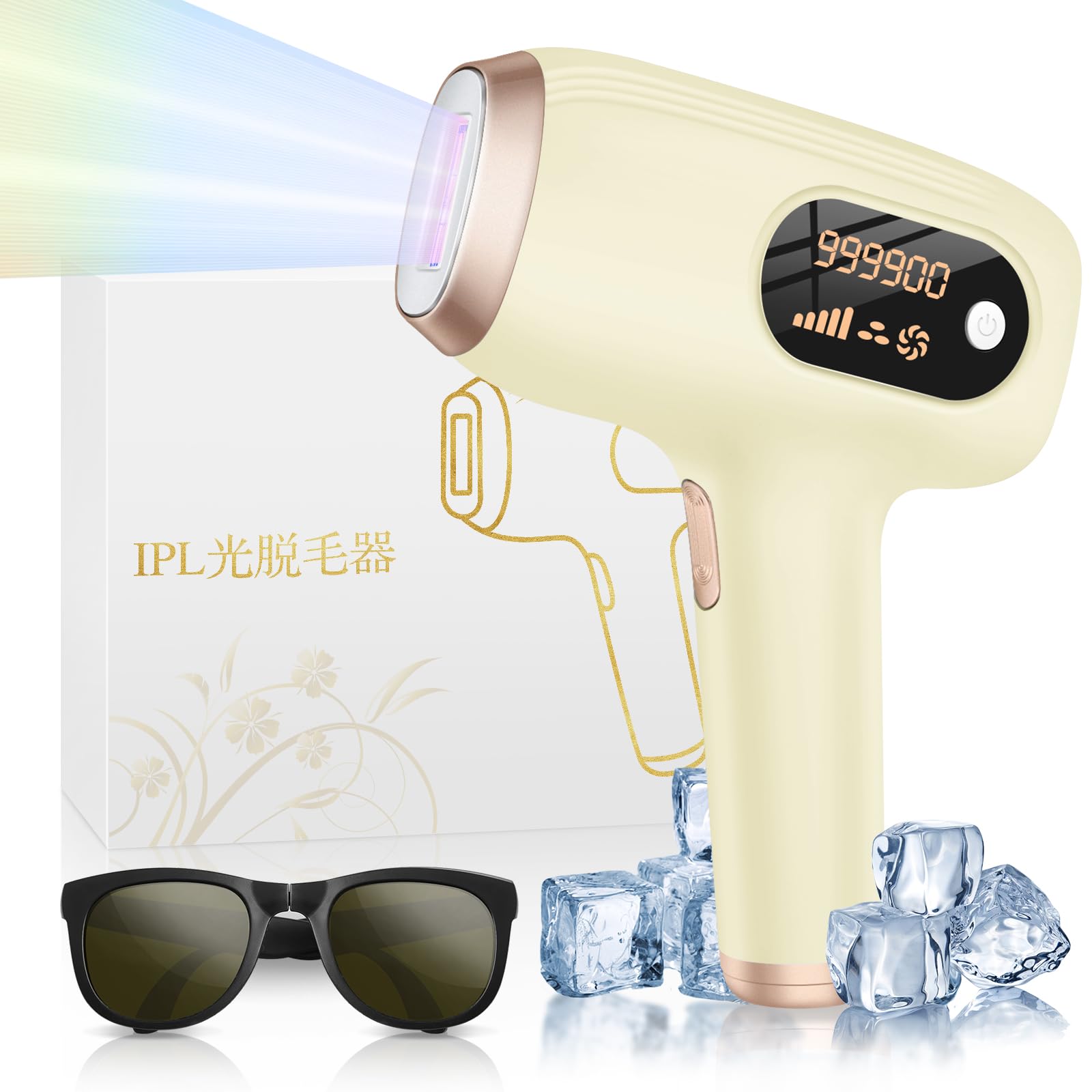Amazon | 脱毛器 【2024新登場・サロン級】IPL光脱毛技術 99万発5段階
