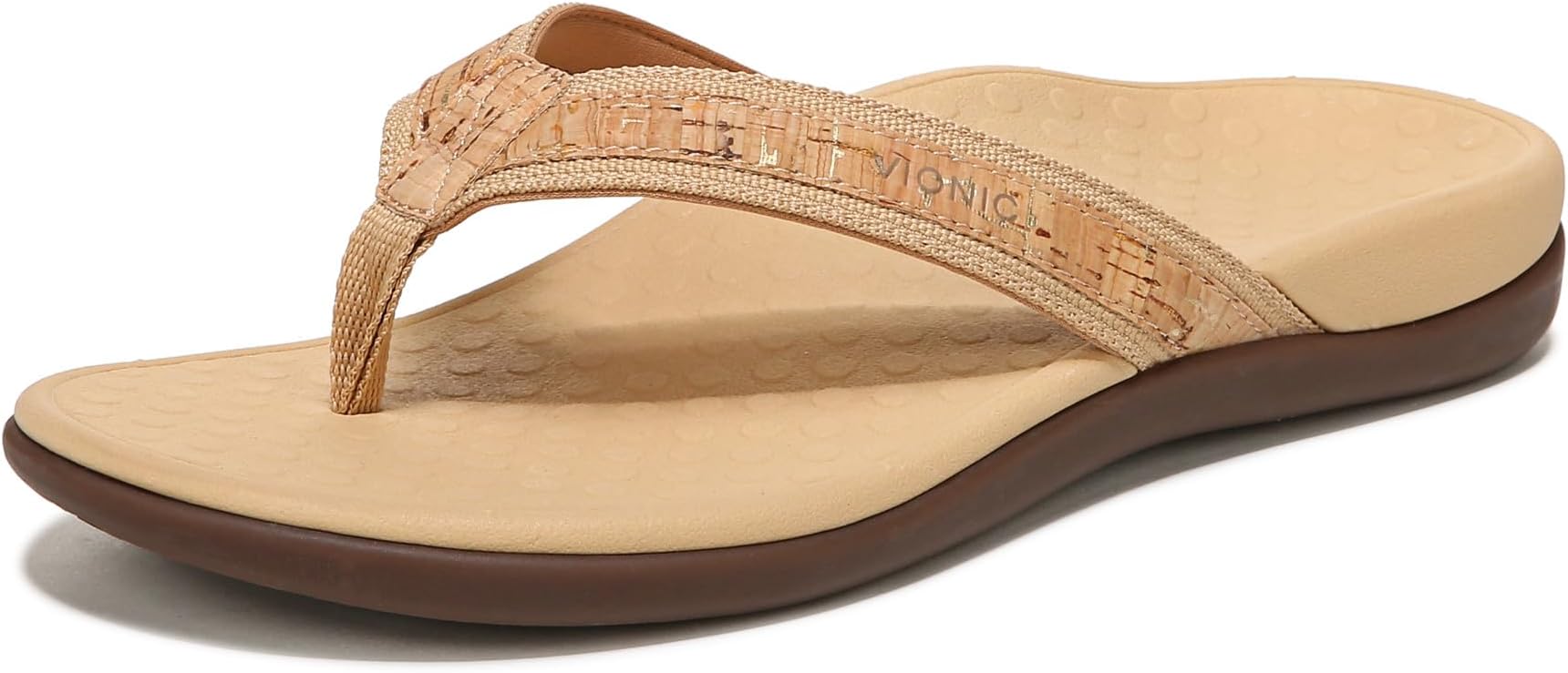 Women's Tide II Toe Post Sandal - Supportive Ladies Flip Flops That Include Three-Zone Comfort with Orthotic Insole Arch Support